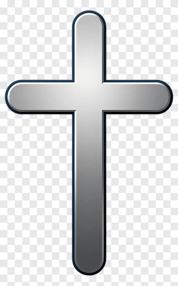 Silver Cross PNG