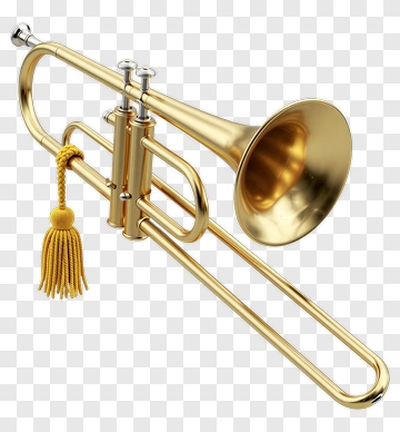 Golden Trumpet With Yellow Tassel PNG