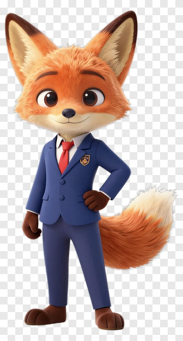 Fox In Business Suit PNG