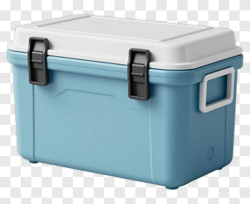 Blue Cooler With White Lid PNG