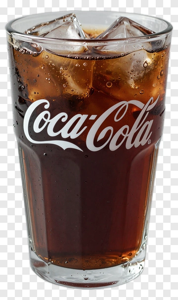 Coca-Cola Glass With Ice PNG