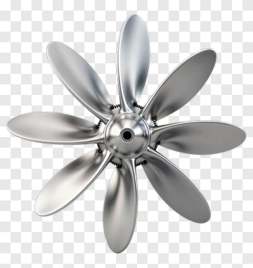 Silver Propeller PNG