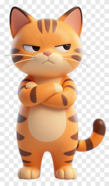 Angry Tiger Cat PNG