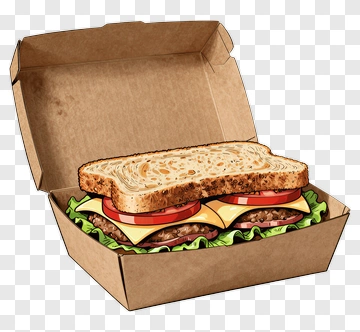Delicious Sandwich With Fresh Ingredients PNG