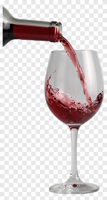 Red Wine Being Poured Into Glass PNG