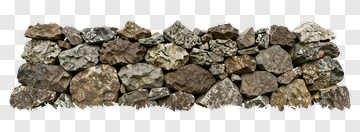 Stone Wall In Natural Landscape PNG
