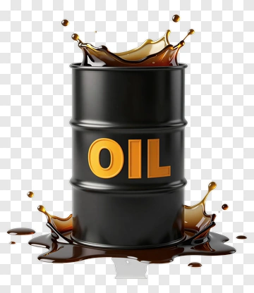 Oil Barrel With Dynamic Splash PNG