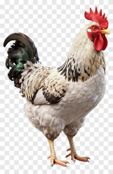 Rooster With Vibrant Plumage PNG