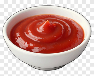 Ketchup In A White Bowl PNG