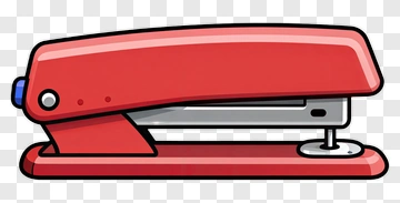 Red Stapler PNG