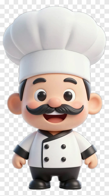 Happy Chef Cartoon Character PNG