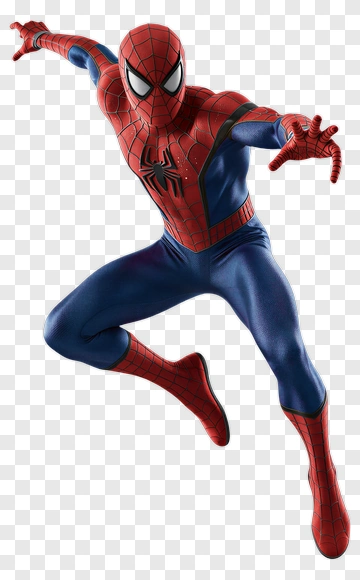 Spider-Man In Dynamic Pose PNG