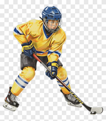 Hockey Player In Action PNG