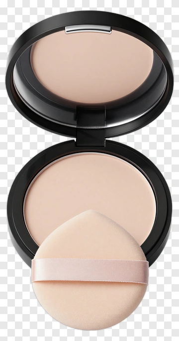 Compact Powder With Powder Puff PNG