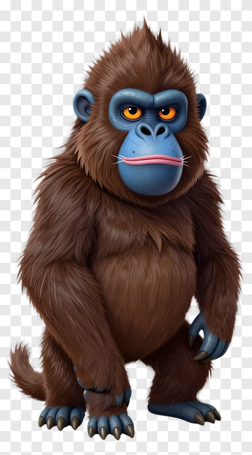 Cartoon Gorilla PNG