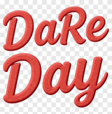 DaRe Day Text Design PNG