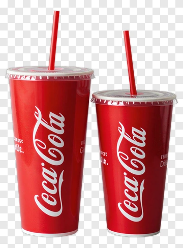 Two Coca-Cola Cups PNG