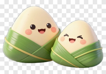 Cute Zongzi Characters PNG