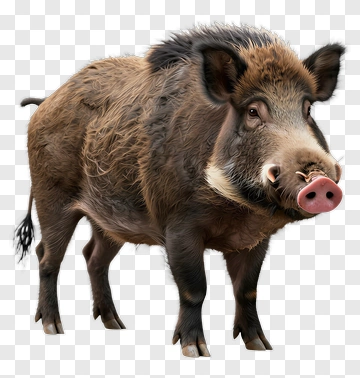 Wild Boar Standing PNG