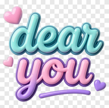 Dear You Love Note PNG