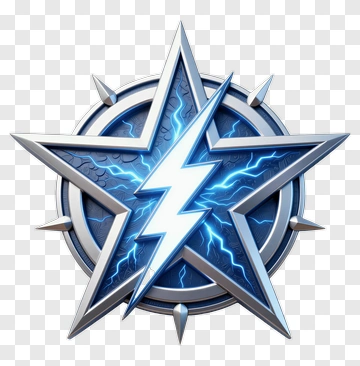 Electric Star Emblem PNG