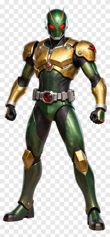 Green And Gold Hero PNG