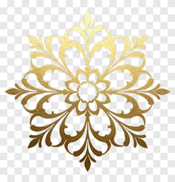 Gold Ornamental Design PNG