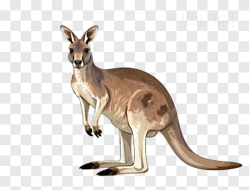 Kangaroo Illustration PNG