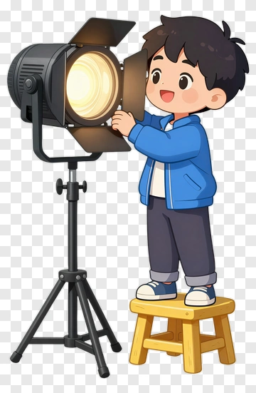 Child Operating Film Light PNG