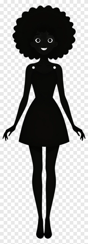 Happy Woman With Afro PNG