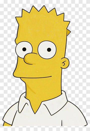 Bart Simpson Portrait PNG
