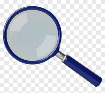 Blue Magnifying Glass PNG