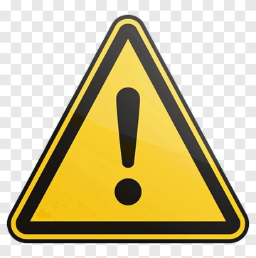Yellow Warning Sign With Exclamation Mark PNG