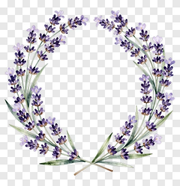Lavender Wreath PNG