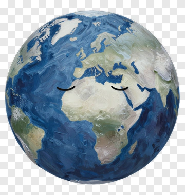 Earth With Closed Eyes PNG
