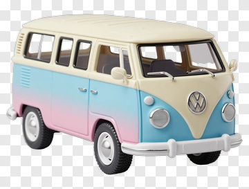 Volkswagen Van Toy Model PNG
