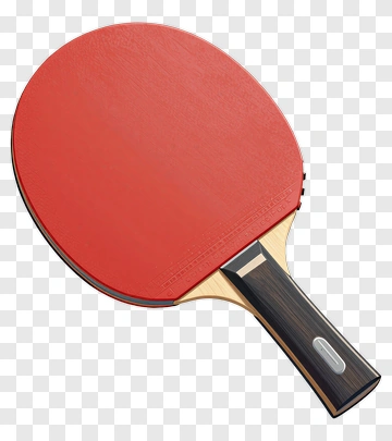 Red Ping Pong Paddle PNG