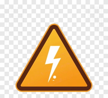 Electricity Hazard Warning Sign PNG
