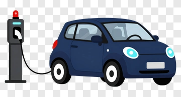 Electric Car Charging Station PNG