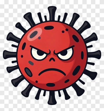 Angry Virus PNG