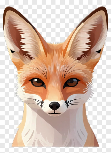 Fox Portrait PNG