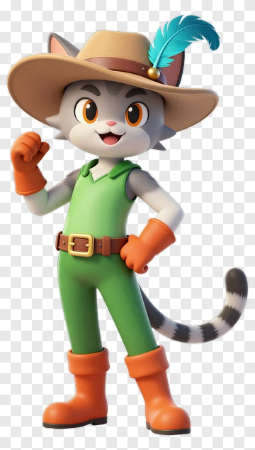 Explorer Cat In Adventure Outfit PNG