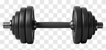 Black Dumbbell PNG