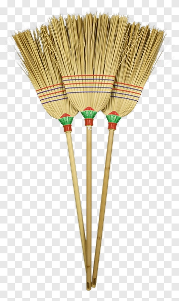 Three Traditional Brooms PNG
