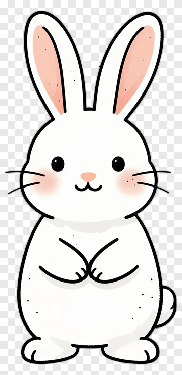 Cute Cartoon Rabbit PNG
