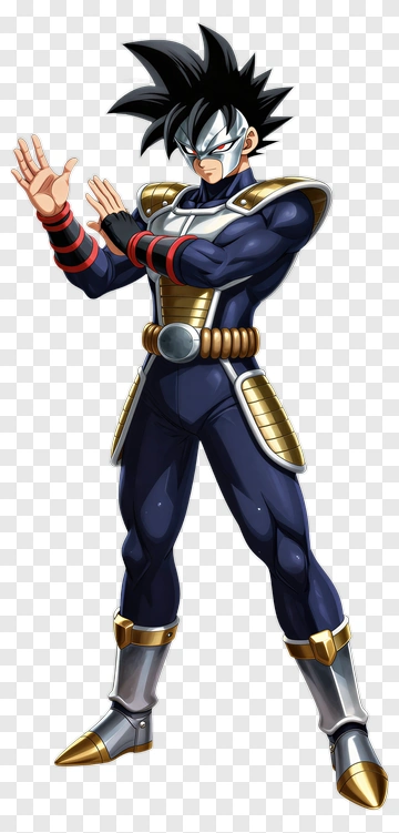 Anime Fighter In Battle Armor PNG