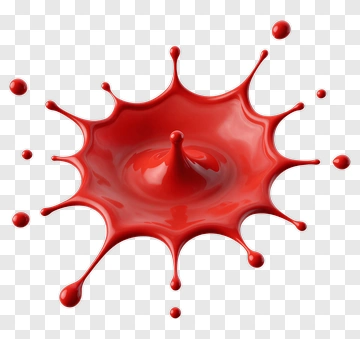 Red Liquid Splatter PNG