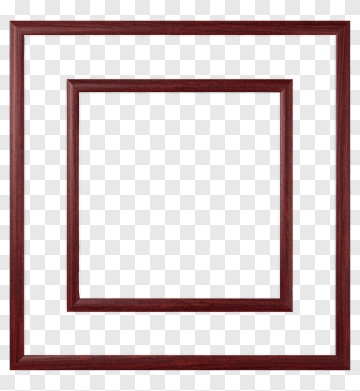 Red Wooden Frame PNG