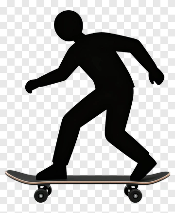 Skateboarder Silhouette PNG