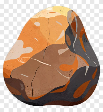 Illustrated Rock PNG